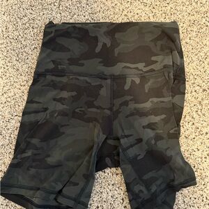 lululemon athletica Black Camo Athletic Shorts